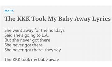 The KKK Took My Baby Away [Loco Live] en Lyrics [Ramones]