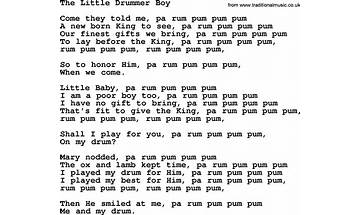 The Little Drummer Boy en Lyrics [Delta Goodrem]
