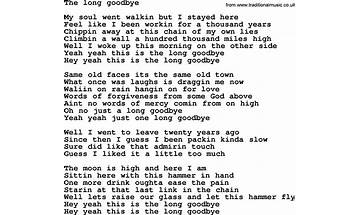 The Long Goodbye en Lyrics [Ronan Keating]