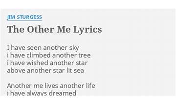 The Other Me en Lyrics [Jim Sturgess]