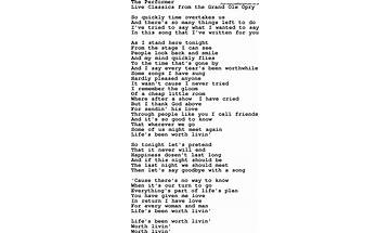 The Performer en Lyrics [Marty Robbins]