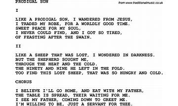 The Prodigal Son en Lyrics [Ry Cooder]