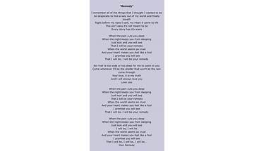 The Remedy 2.0 en Lyrics [Moonkin]