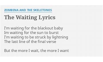 The Waiting en Lyrics [Zombina And The Skeletones]