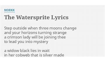 The Watersprite en Lyrics [Noekk]