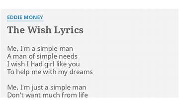 The Wish en Lyrics [Eddie Money]