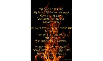 The World is Burning en Lyrics [Ember Falls]