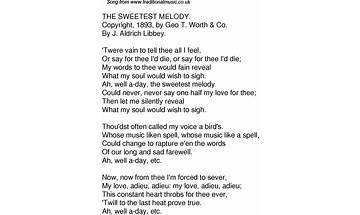 The sweetest melody en Lyrics [Jane Museum]
