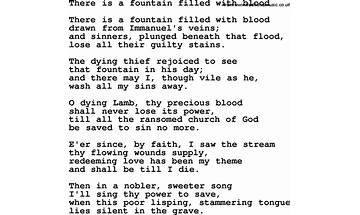 There Is A Fountain Filled With Blood en Lyrics [Jennifer Hudson]