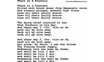 There is a Fountain en Lyrics [Jodee Lewis]