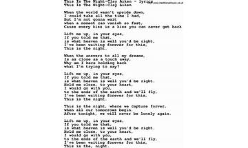 This is Night en Lyrics [Matthew Good]