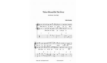Thrice blessed be the giver en Lyrics [Giles Farnaby]