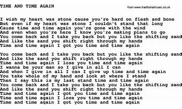 Time And Time Again en Lyrics [Mad At Gravity]