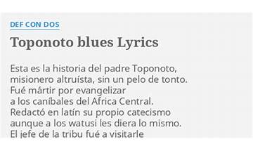 Toponoto blues pt Lyrics [Def Con Dos]