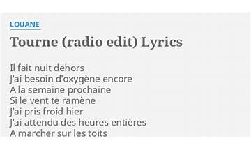 Tourne - Radio Edit fr Lyrics [Louane]