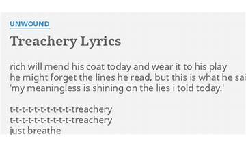 Treachery en Lyrics [Construcdead]
