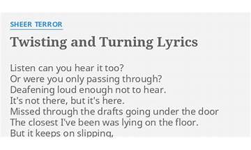 Twisting And Turning en Lyrics [Kieran Goss]