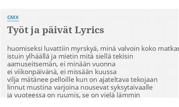 Tylsät Päivät fi Lyrics [Ilmaisjakelu]