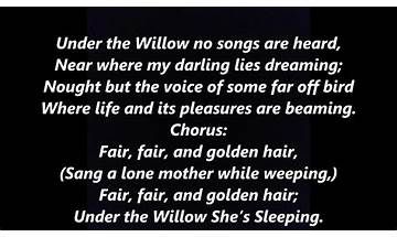 Under the Willow She\'s Sleeping en Lyrics [Stephen Foster]