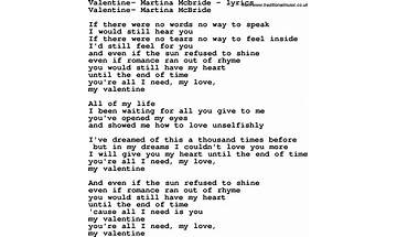 Valentine en Lyrics [L.A. Girlfriend]