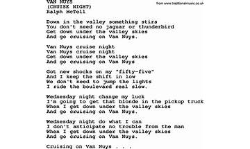 Van Nuys en Lyrics [Sixx:A.M.]
