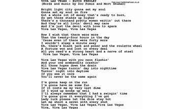 Vegas en Lyrics [New Found Glory]