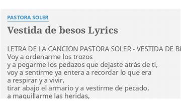 Vestida de besos es Lyrics [Beth (ESP)]