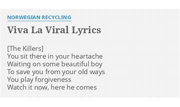 Viva La Viral en Lyrics [Norwegian Recycling]