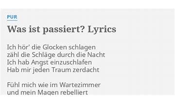 Was Passiert Ist de Lyrics [Die Heiterkeit]