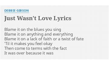 Wasn\'t Love en Lyrics [Elliott Trent]