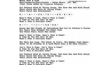 Wasn\'t That A Time en Lyrics [Peter, Paul and Mary]