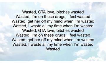 Wasted en Lyrics [☯TopSongsTPS☯]