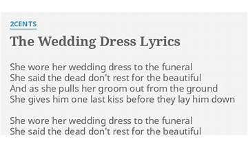 Wedding Dress en Lyrics [Kevin Klein]