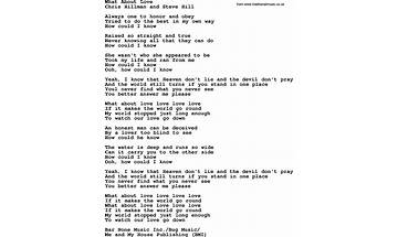 What About Love? en Lyrics [Bonfire]