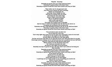 What I Saw en Lyrics [1208]