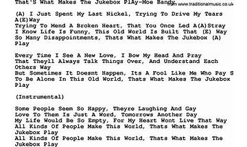 What Makes The Jukebox Play en Lyrics [Astronautalis]