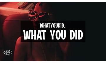 What You Did en Lyrics [Mouth Wound]