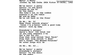 What a Party! en Lyrics [Muddy Summers and the Dirty Field Whores]