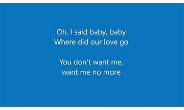 Where Did Our Love Go? en Lyrics [The Crookes]