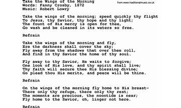 Wings of the Morning en Lyrics [John Rutter]
