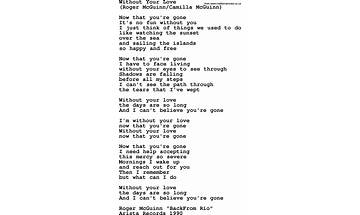 Without Your Love en Lyrics [M-Pact]