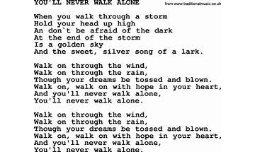 You\'ll Never Walk Alone en Lyrics [John Barrowman]