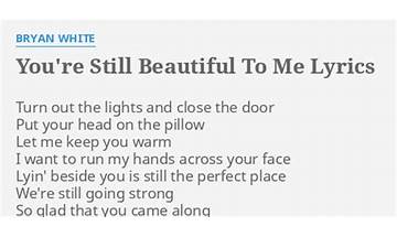 You\'re Still Beautiful to Me en Lyrics [Bryan Adams]