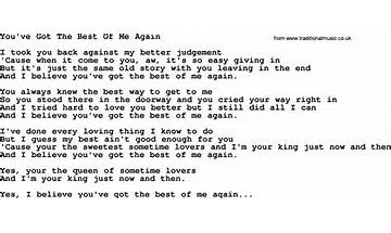 You’ve Got the Best of Me Again en Lyrics [George Jones]