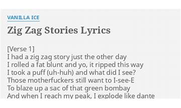 Zig Zag Stories en Lyrics [Vanilla Ice]