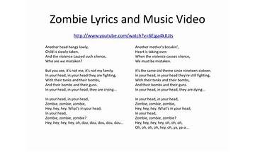 Zombie en Lyrics [Rob Steven]