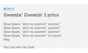 Zoomin\' Zoomin\' en Lyrics [Becky G.]