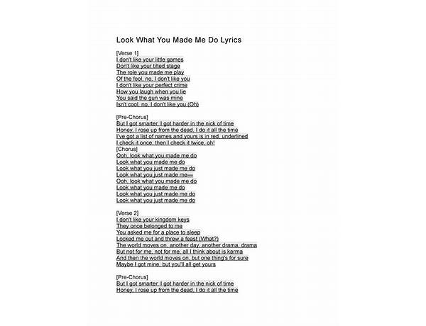 \"1\" en Lyrics [Blur]