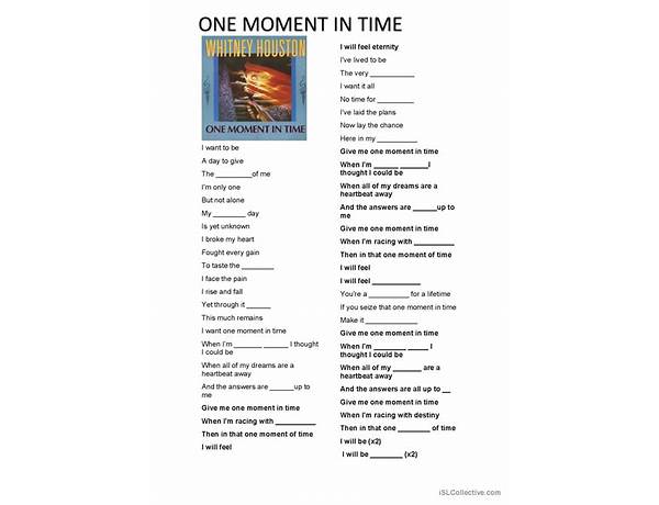 \'It\'s about one moment\' en Lyrics [\'Songs for a New World\' 2018 Encores! Off-Center Company]