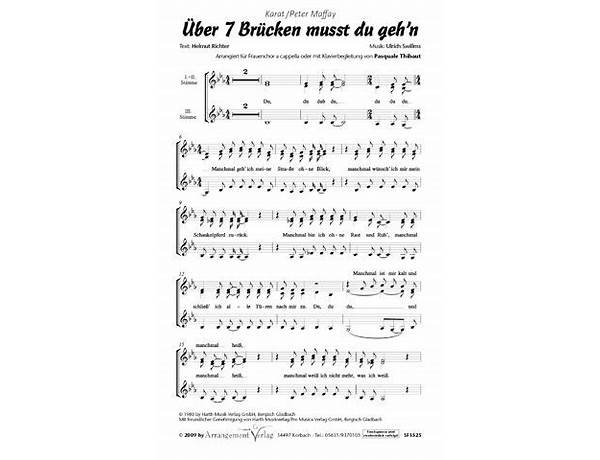 Über sieben Brücken mußt du geh\'n de Lyrics [Matthias Reim]